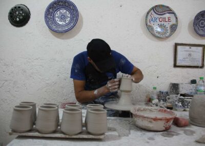 pottery artist in our workshop