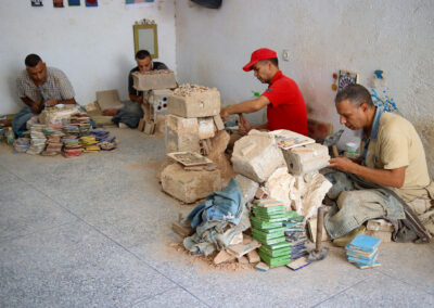 Fes pottery artisans