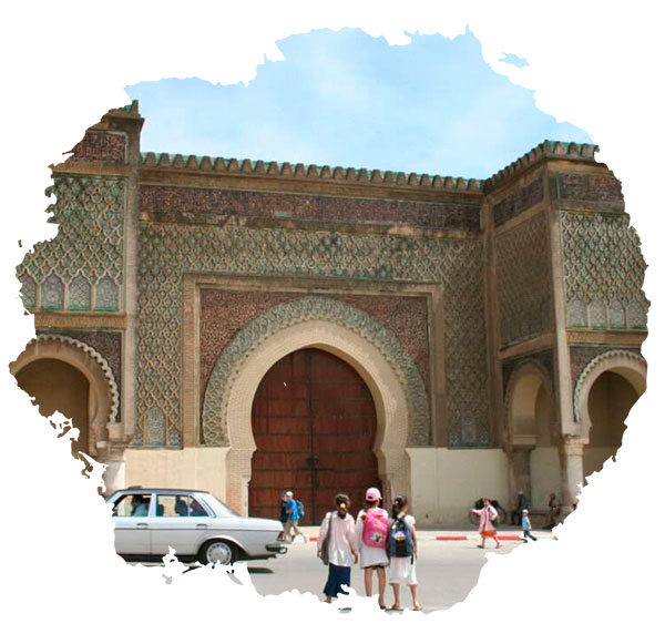 Bab-Mansour-Meknes Chouara Tannery in Fes